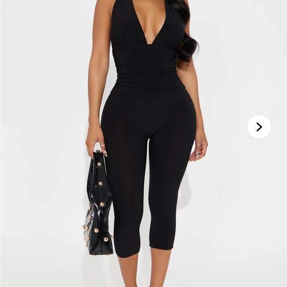 Fashion Nova Pants - Fashion Nova On My Way Capri Jumpsuit